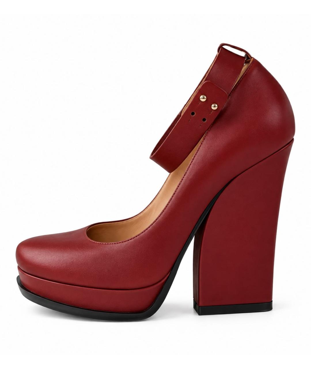 LANVIN Красные кожаные туфли, фото 9