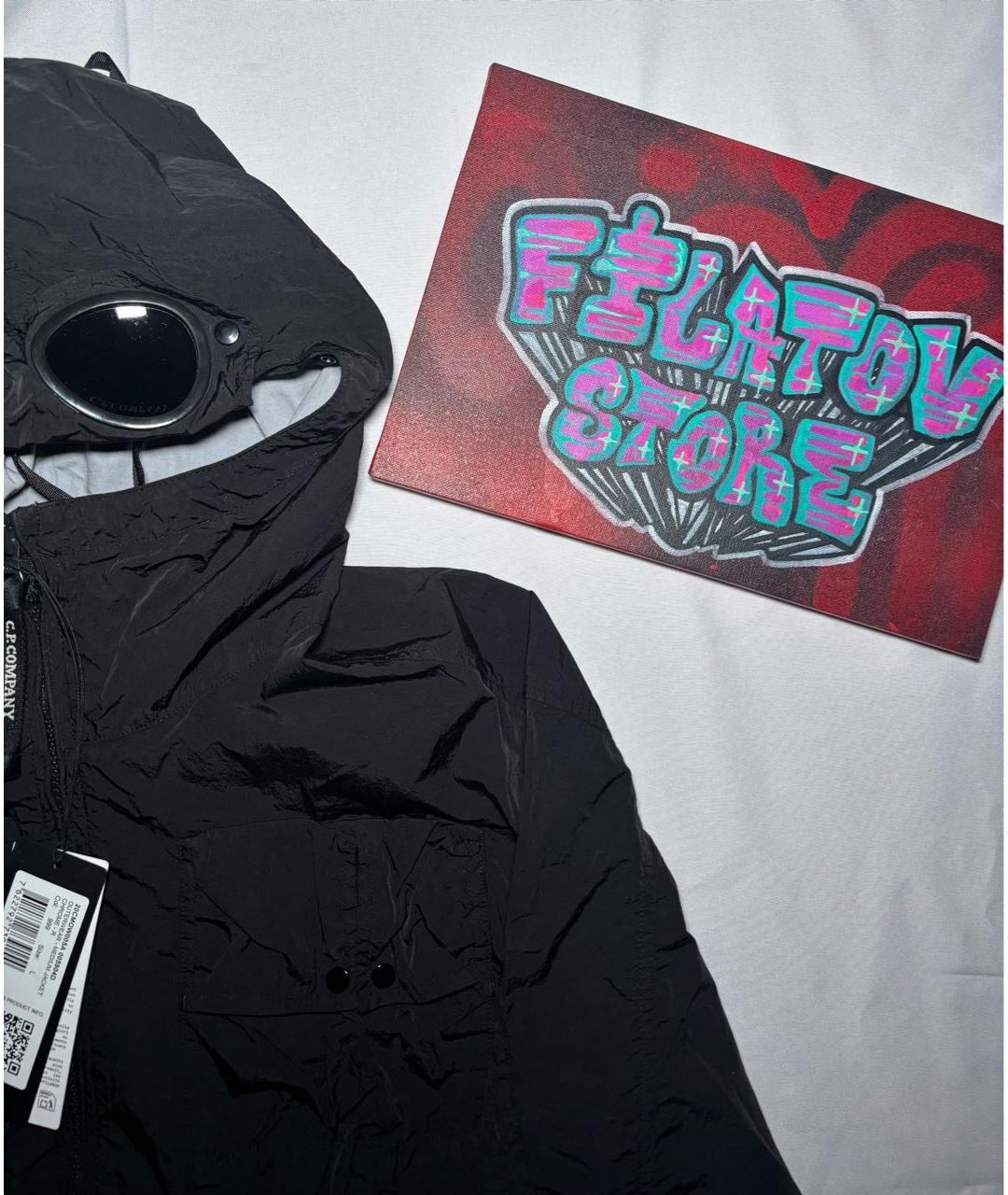 CP COMPANY Черная полиамидовая куртка, фото 3