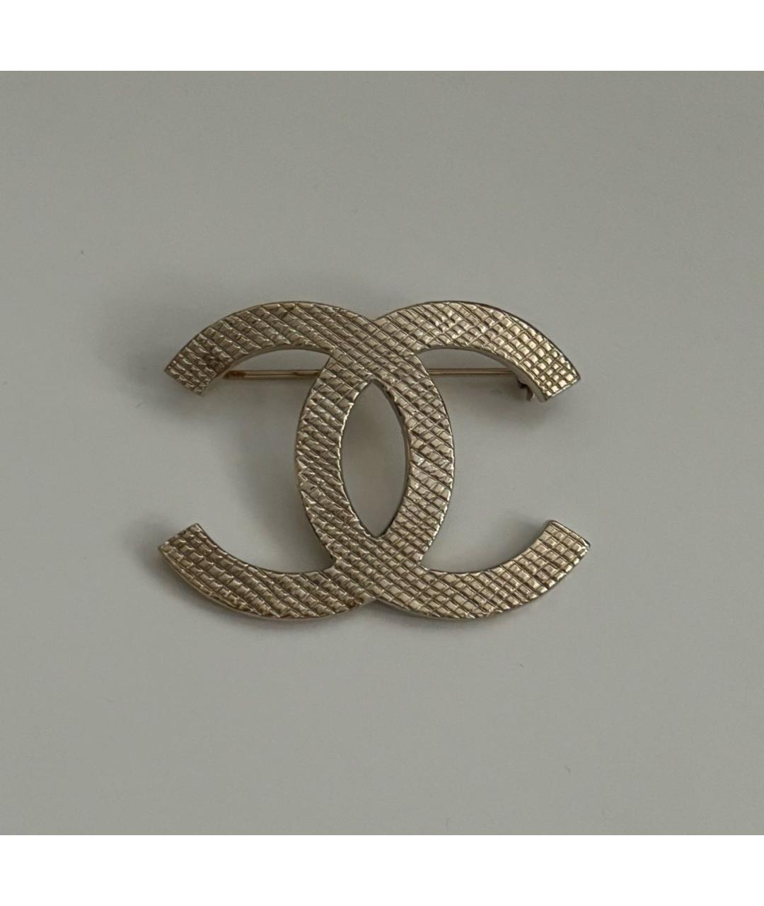 CHANEL Золотая металлическая булавка / брошь, фото 2