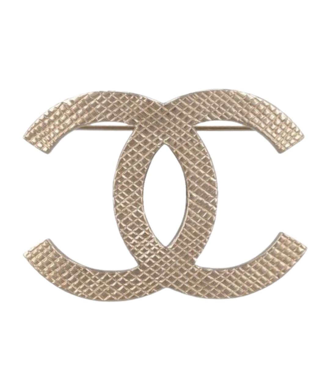 CHANEL Золотая металлическая булавка / брошь, фото 1