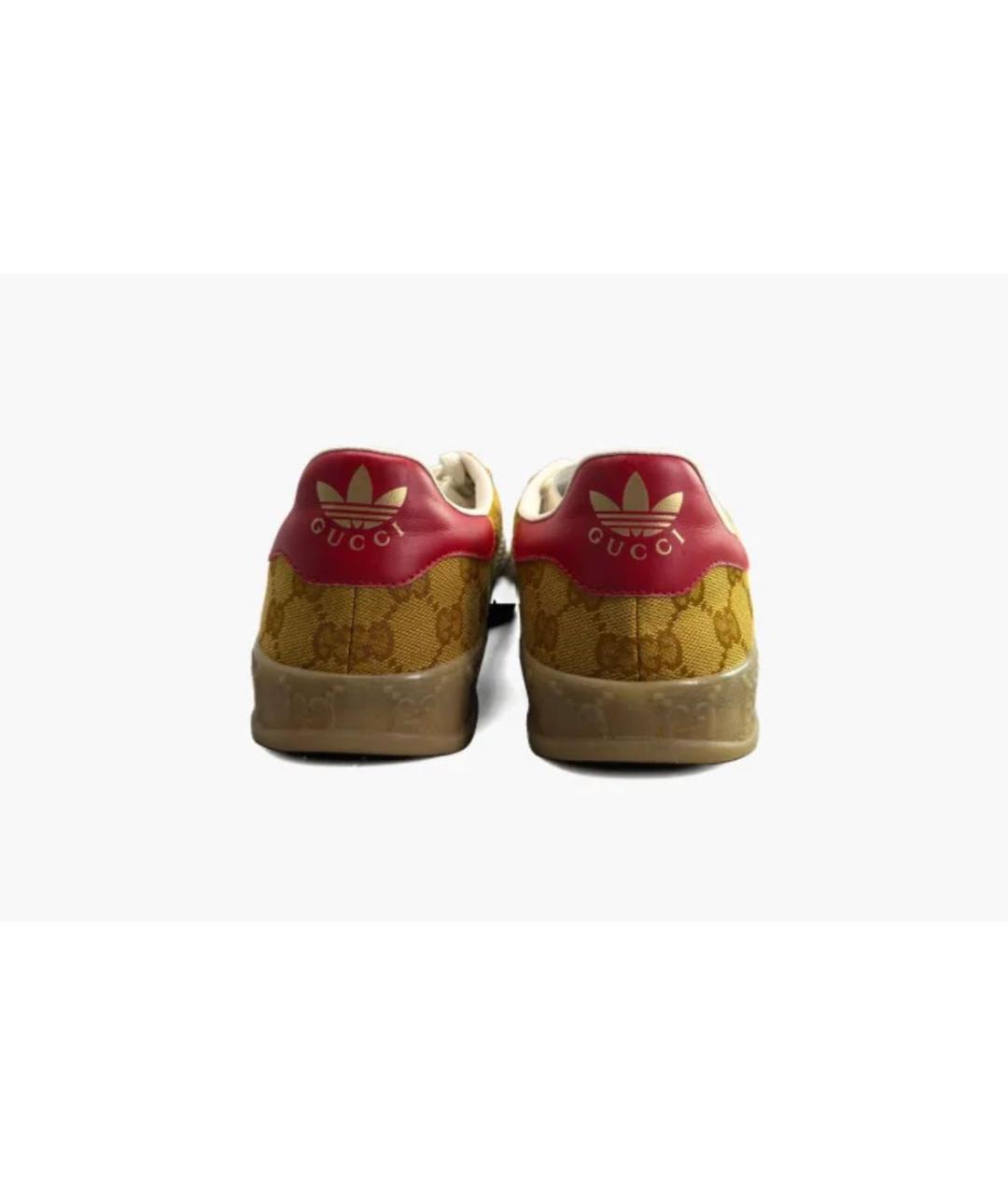 ADIDAS Золотые текстильные низкие кроссовки / кеды, фото 4