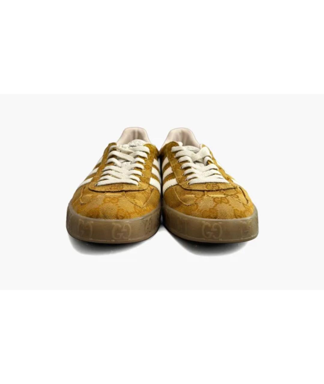 ADIDAS Золотые текстильные низкие кроссовки / кеды, фото 3