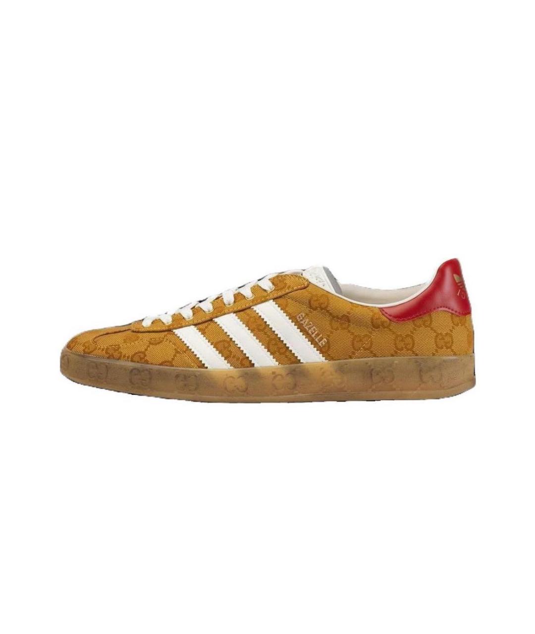 ADIDAS Золотые текстильные низкие кроссовки / кеды, фото 7