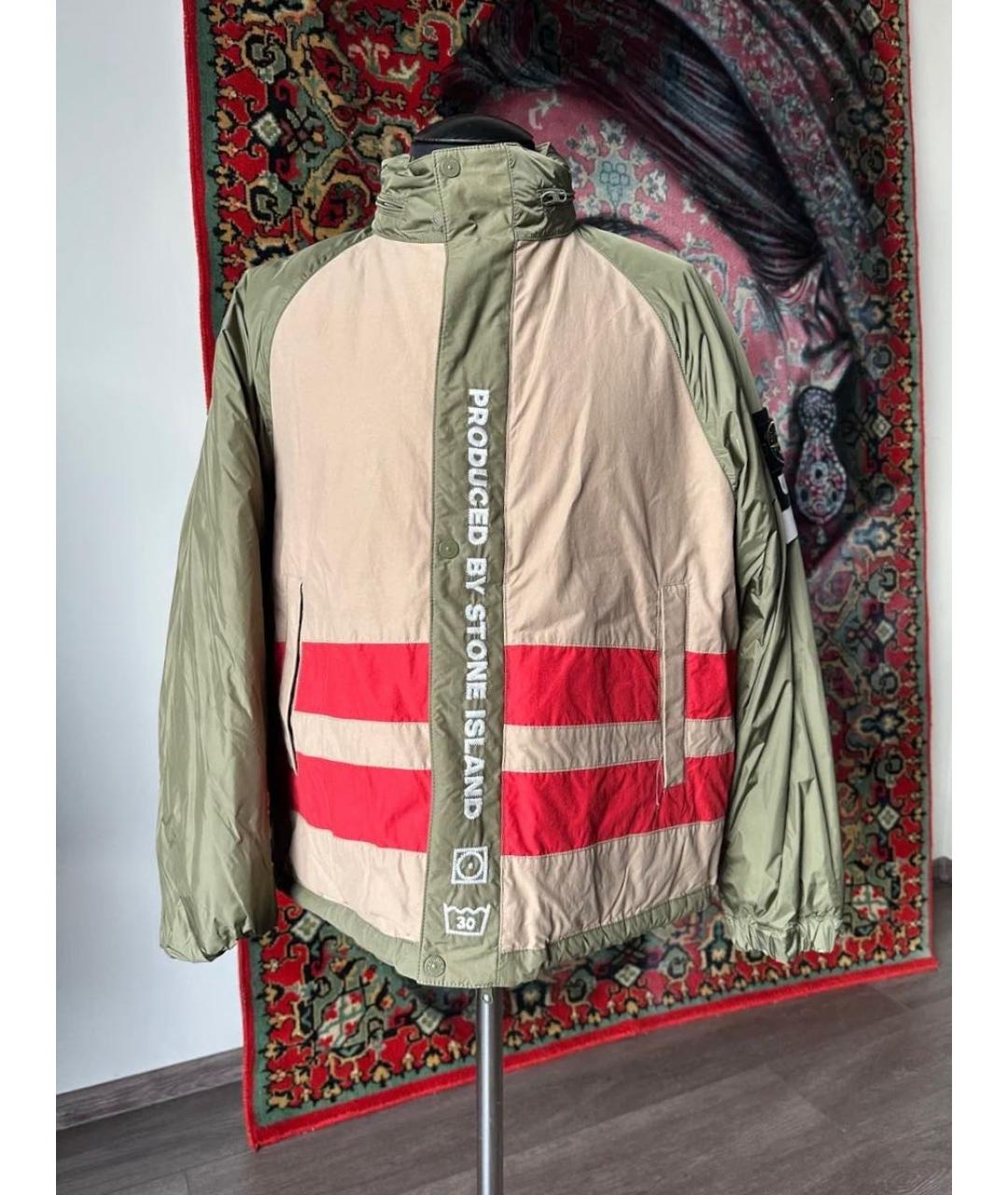 STONE ISLAND Хаки нейлоновый пуховик, фото 7