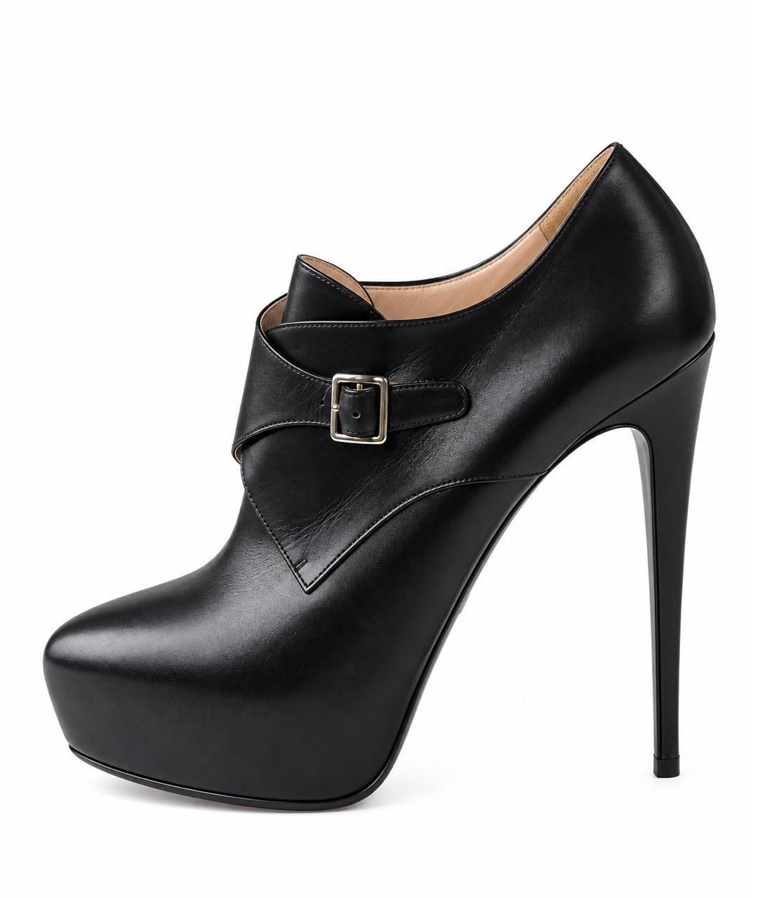 PRADA Черные кожаные ботильоны, фото 9