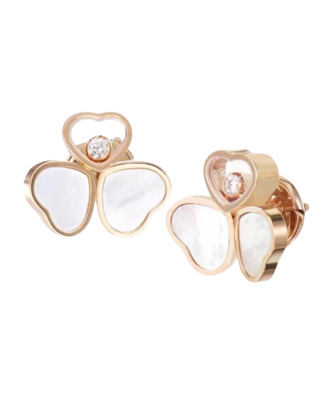CHOPARD Золотые серьги из розового золота, фото 1