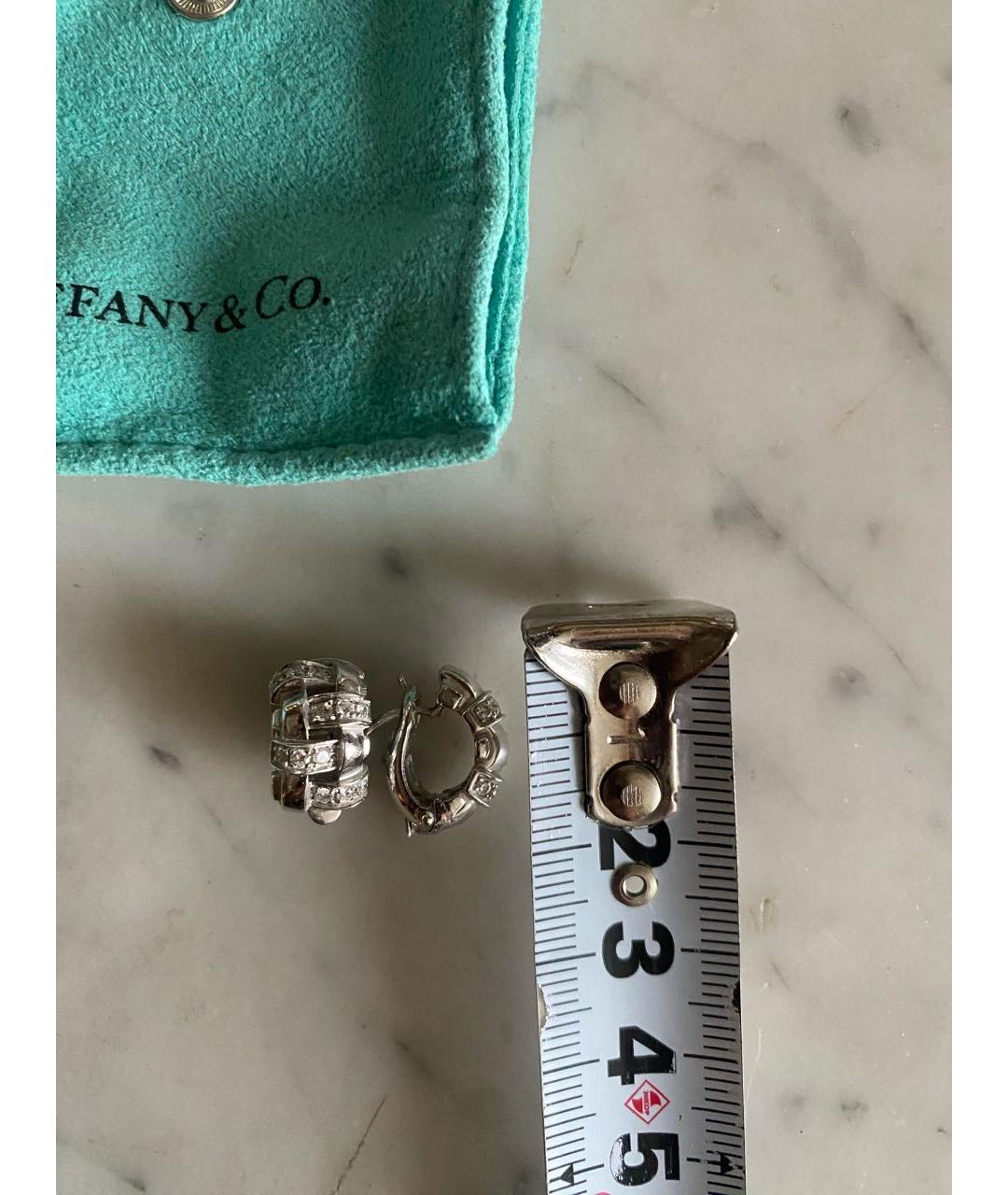 TIFFANY&CO Серебряные серьги из белого золота, фото 2