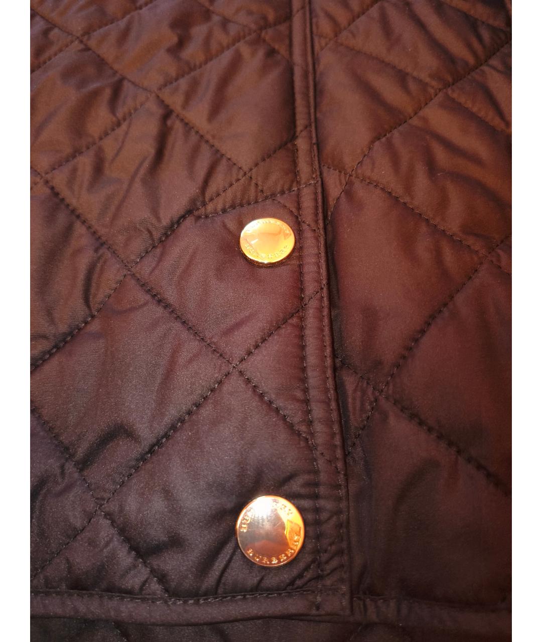 BURBERRY Темно-синяя полиэстеровая куртка, фото 7