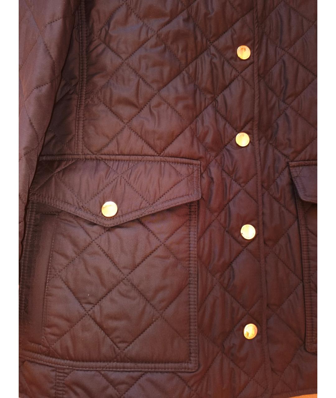 BURBERRY Темно-синяя полиэстеровая куртка, фото 6