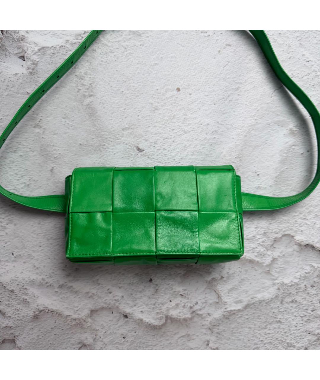 BOTTEGA VENETA Зеленая сумка через плечо, фото 6
