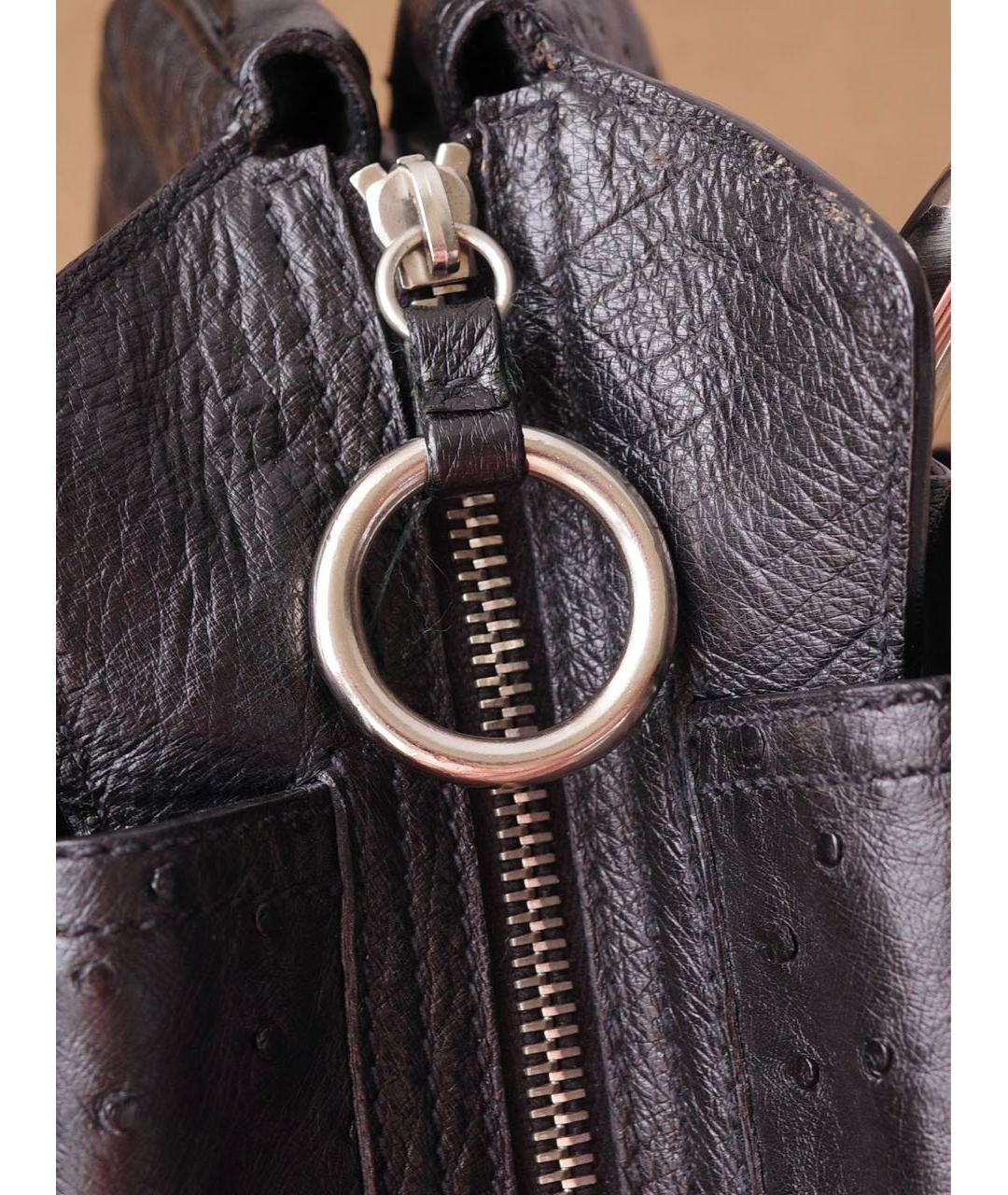 PRADA Черная сумка через плечо из экзотической кожи, фото 6
