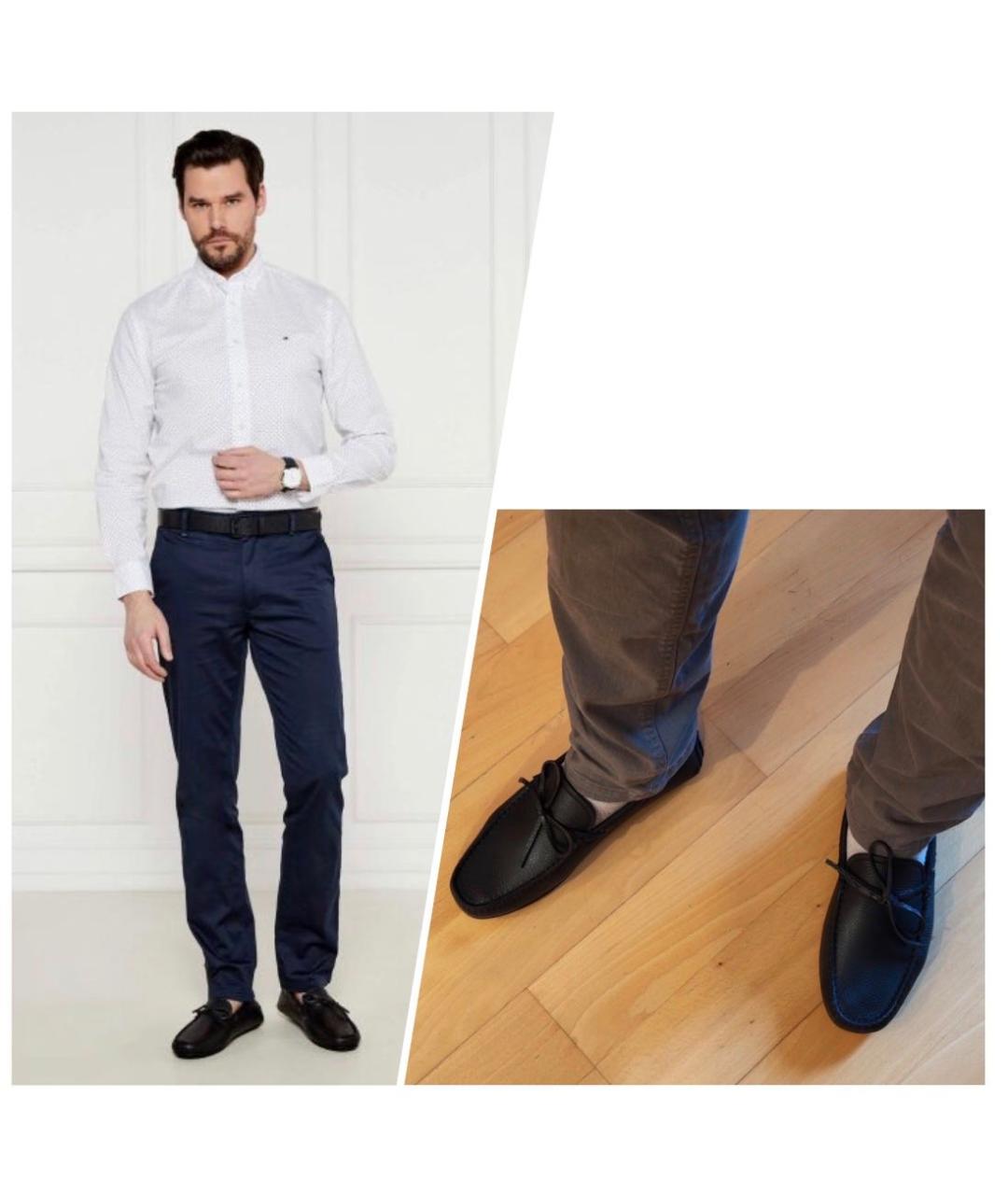 HUGO BOSS Черные кожаные мокасины, фото 8
