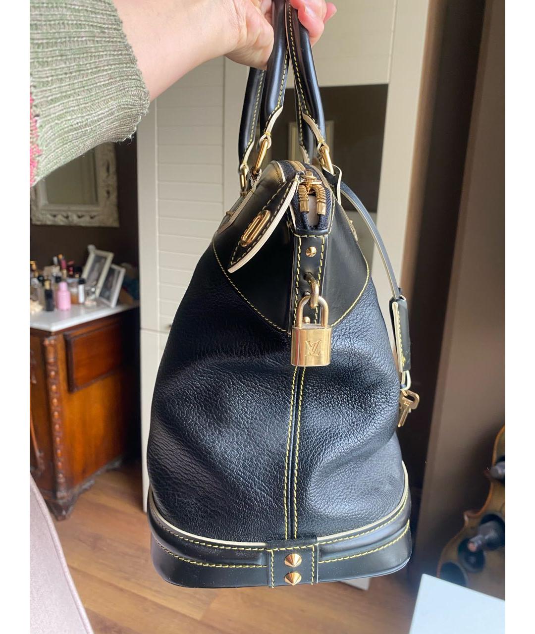 LOUIS VUITTON Черная сумка с короткими ручками, фото 3