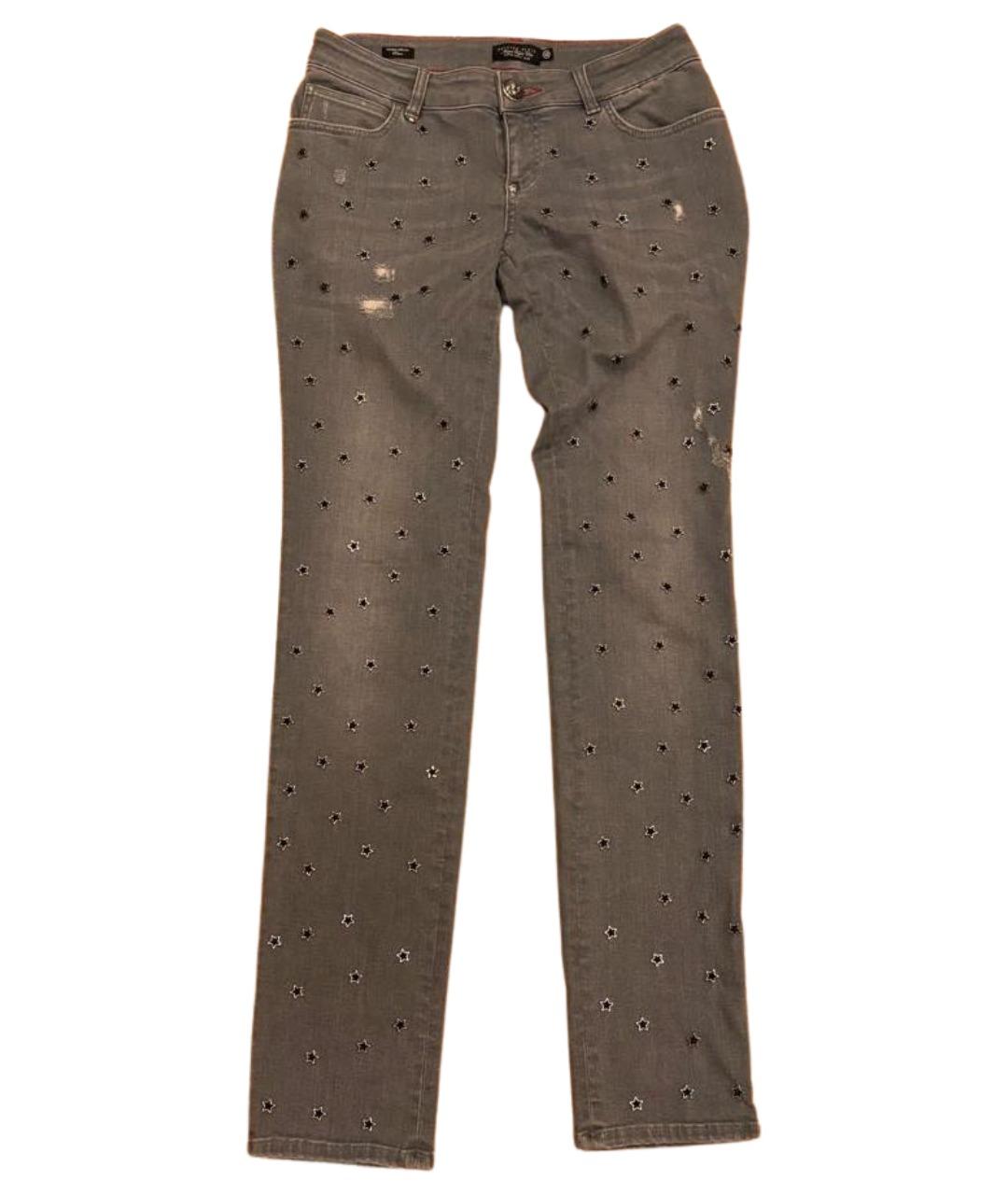 PHILIPP PLEIN Серые хлопковые джинсы скинни, фото 1