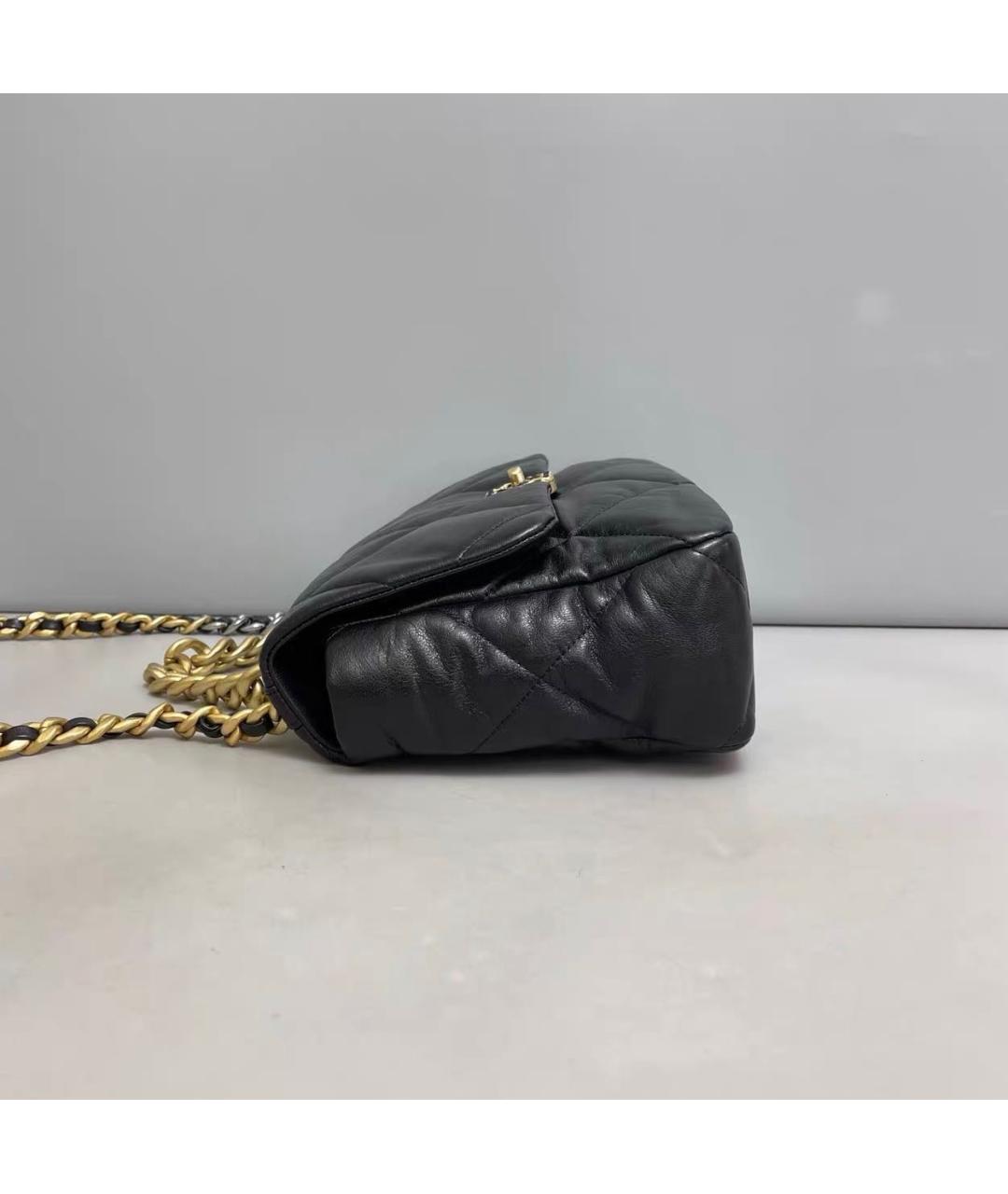 CHANEL Черная кожаная сумка через плечо, фото 4