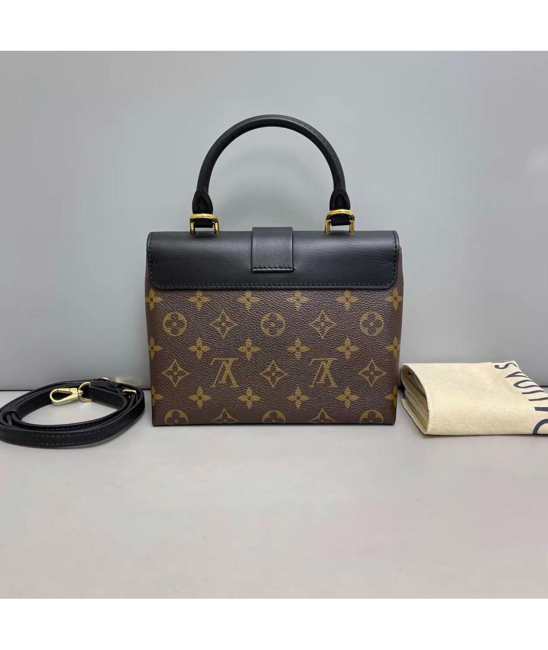 LOUIS VUITTON Черная кожаная сумка через плечо, фото 2