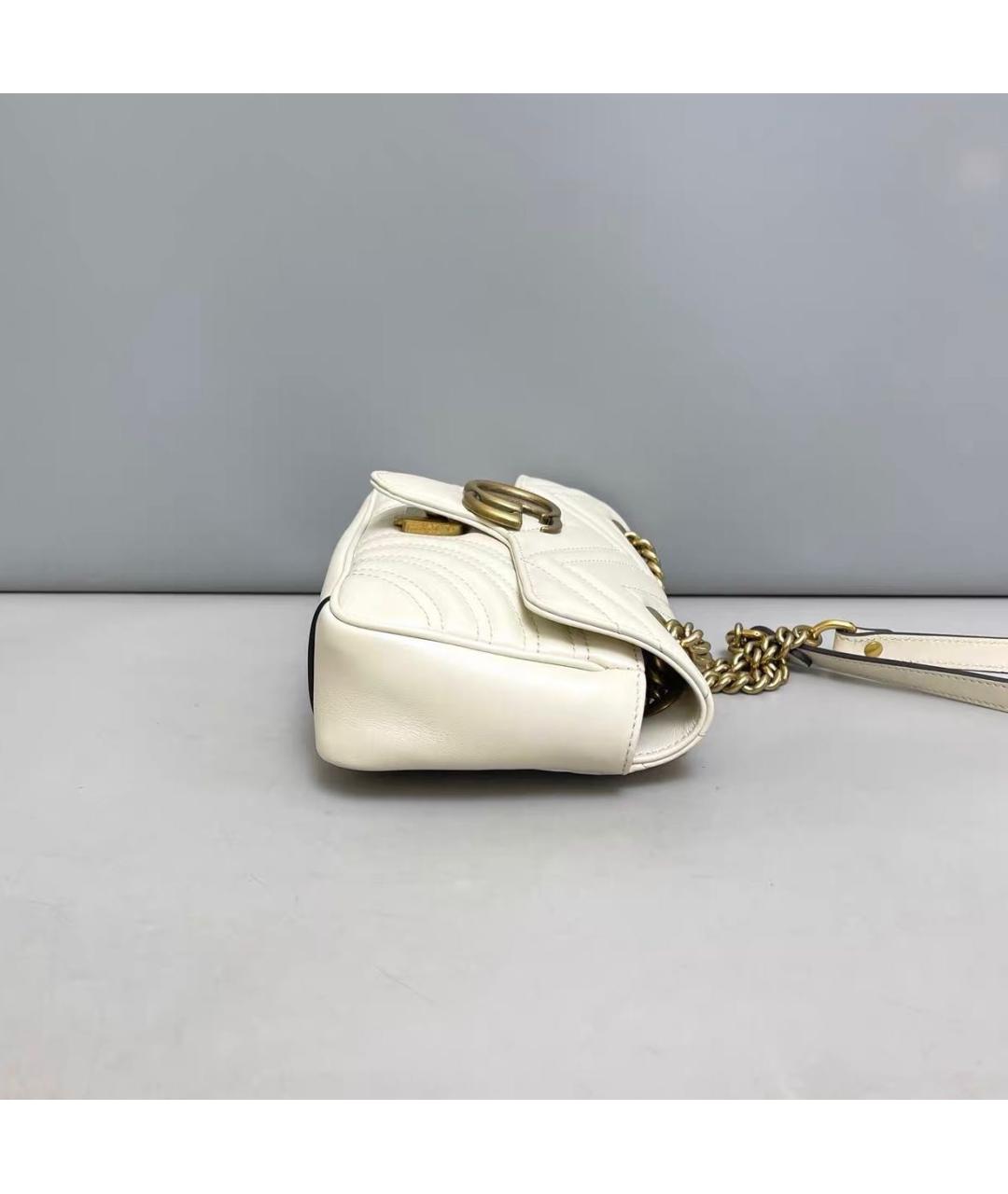 GUCCI Бежевая кожаная сумка через плечо, фото 3
