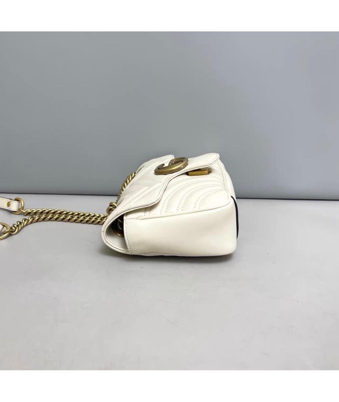 GUCCI Бежевая кожаная сумка через плечо, фото 4