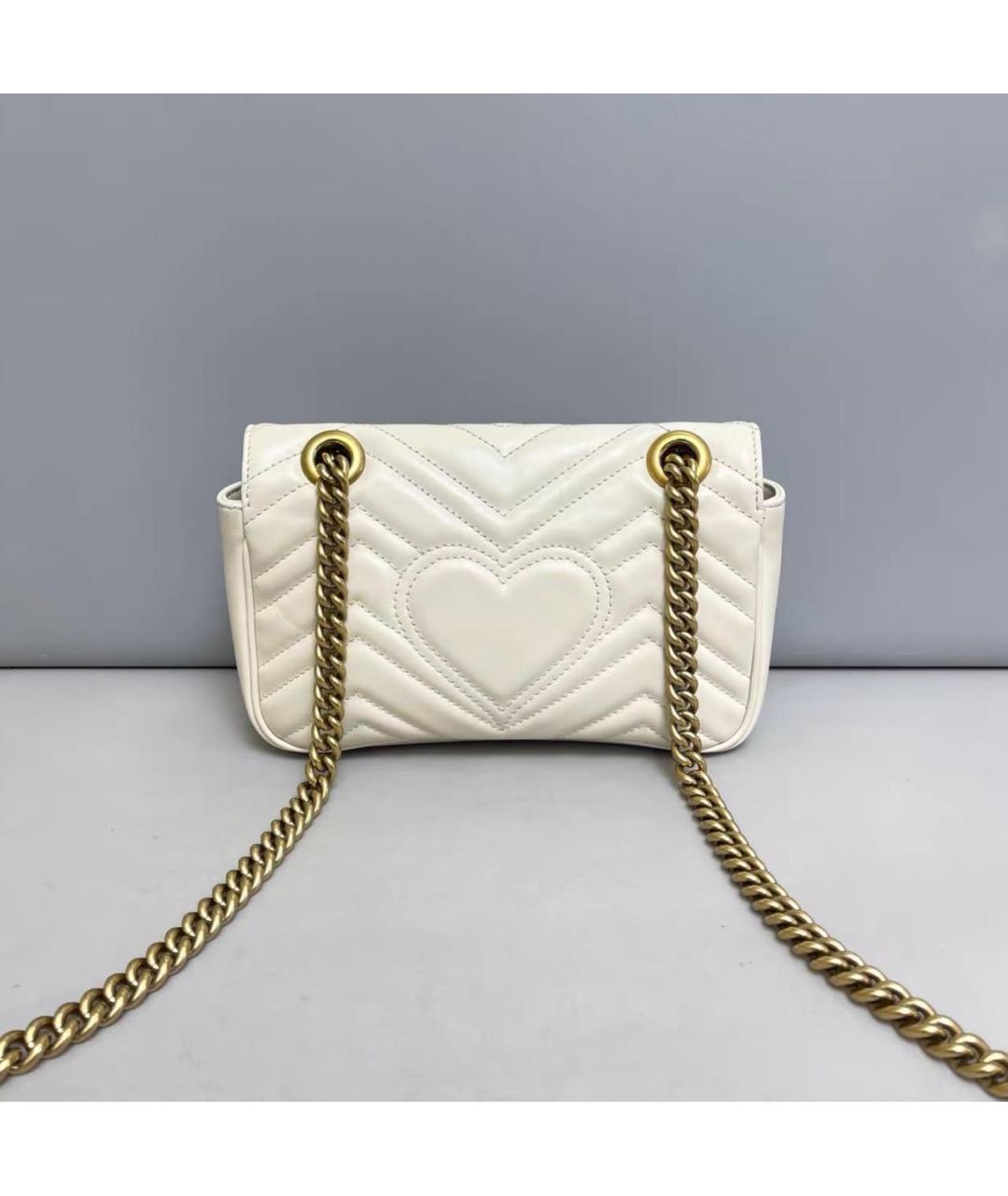GUCCI Бежевая кожаная сумка через плечо, фото 2