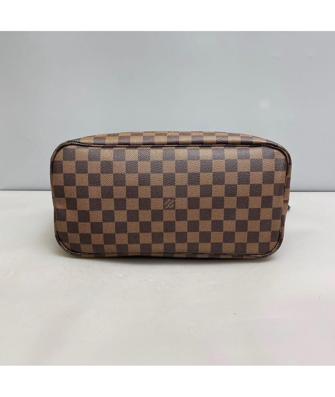 LOUIS VUITTON Коричневая кожаная сумка тоут, фото 5