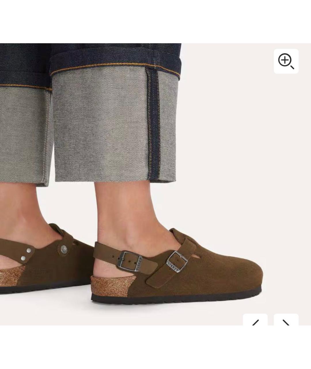 BIRKENSTOCK Коричневые замшевые сабо, фото 8