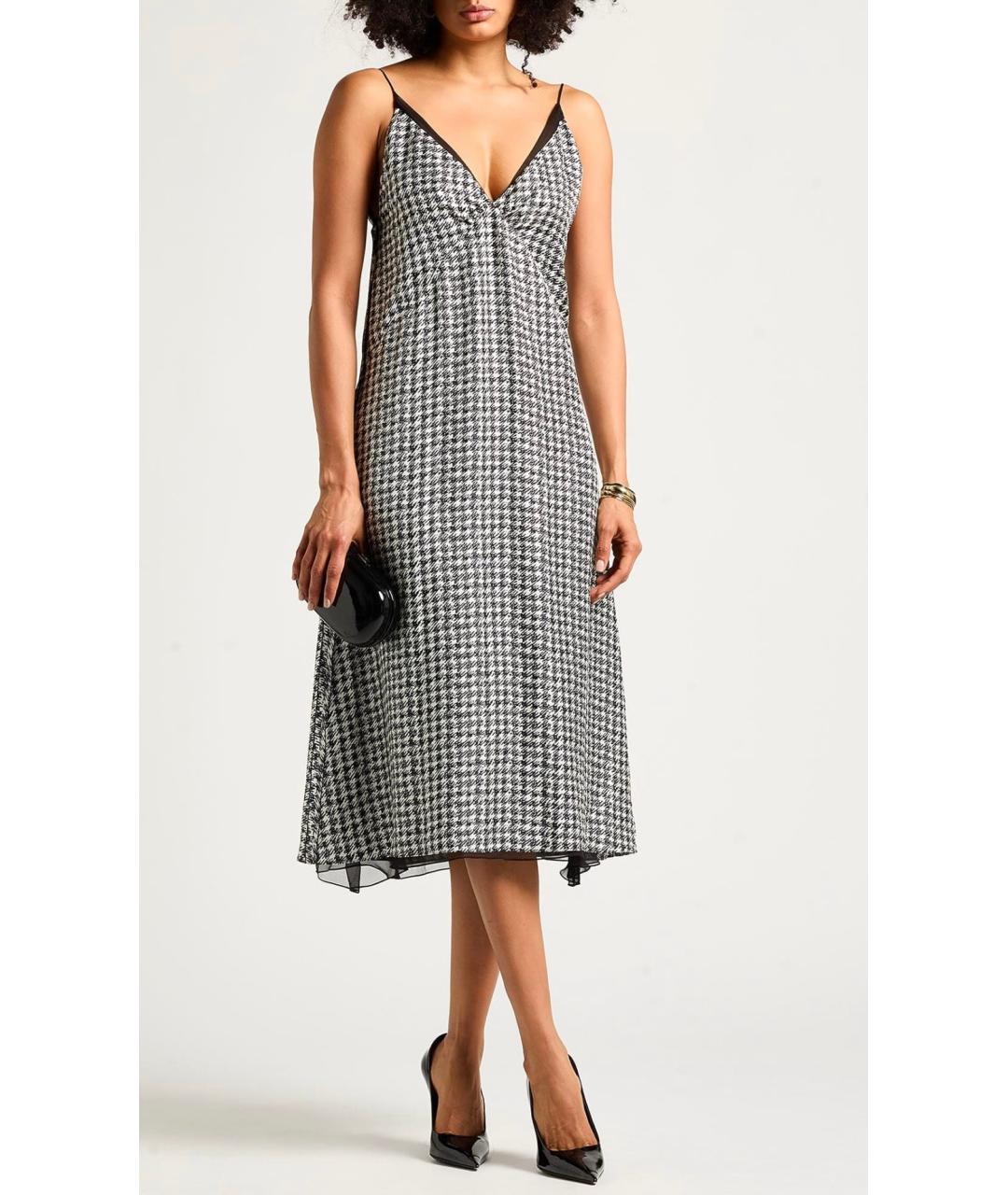 CHRISTIAN DIOR Белое шелковое коктейльное платье, фото 2