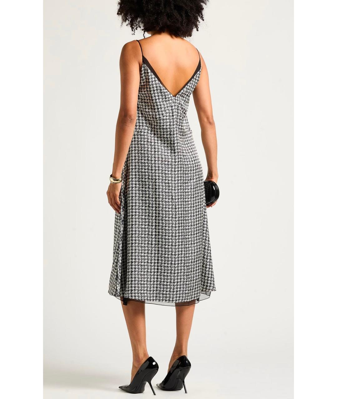 CHRISTIAN DIOR Белое шелковое коктейльное платье, фото 3