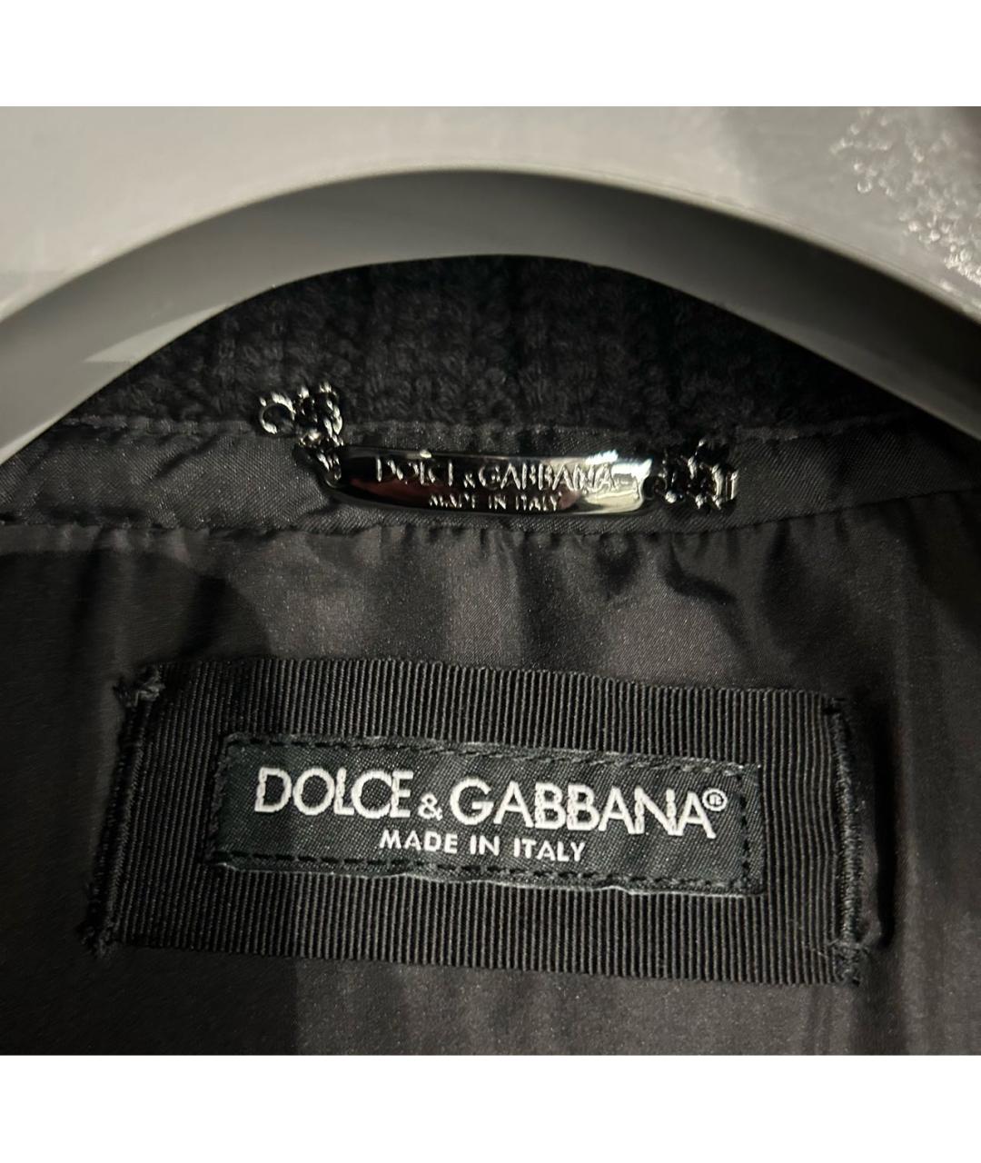DOLCE&GABBANA Черная полиэстеровая куртка, фото 5