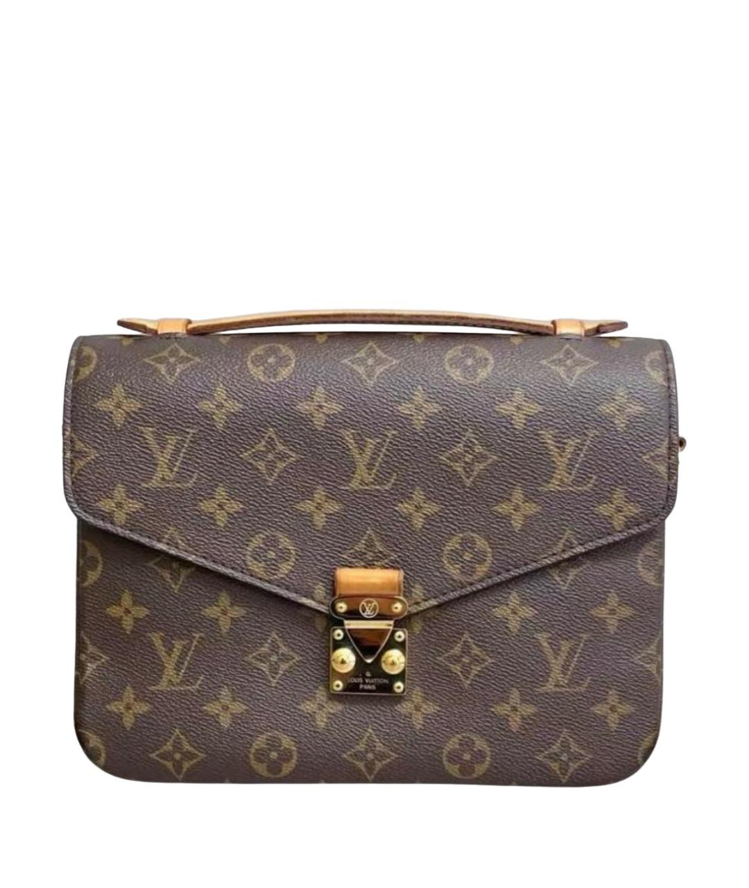 LOUIS VUITTON Коричневая сумка через плечо из канвы, фото 1