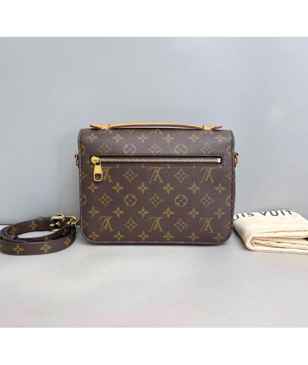 LOUIS VUITTON Коричневая сумка через плечо из канвы, фото 2