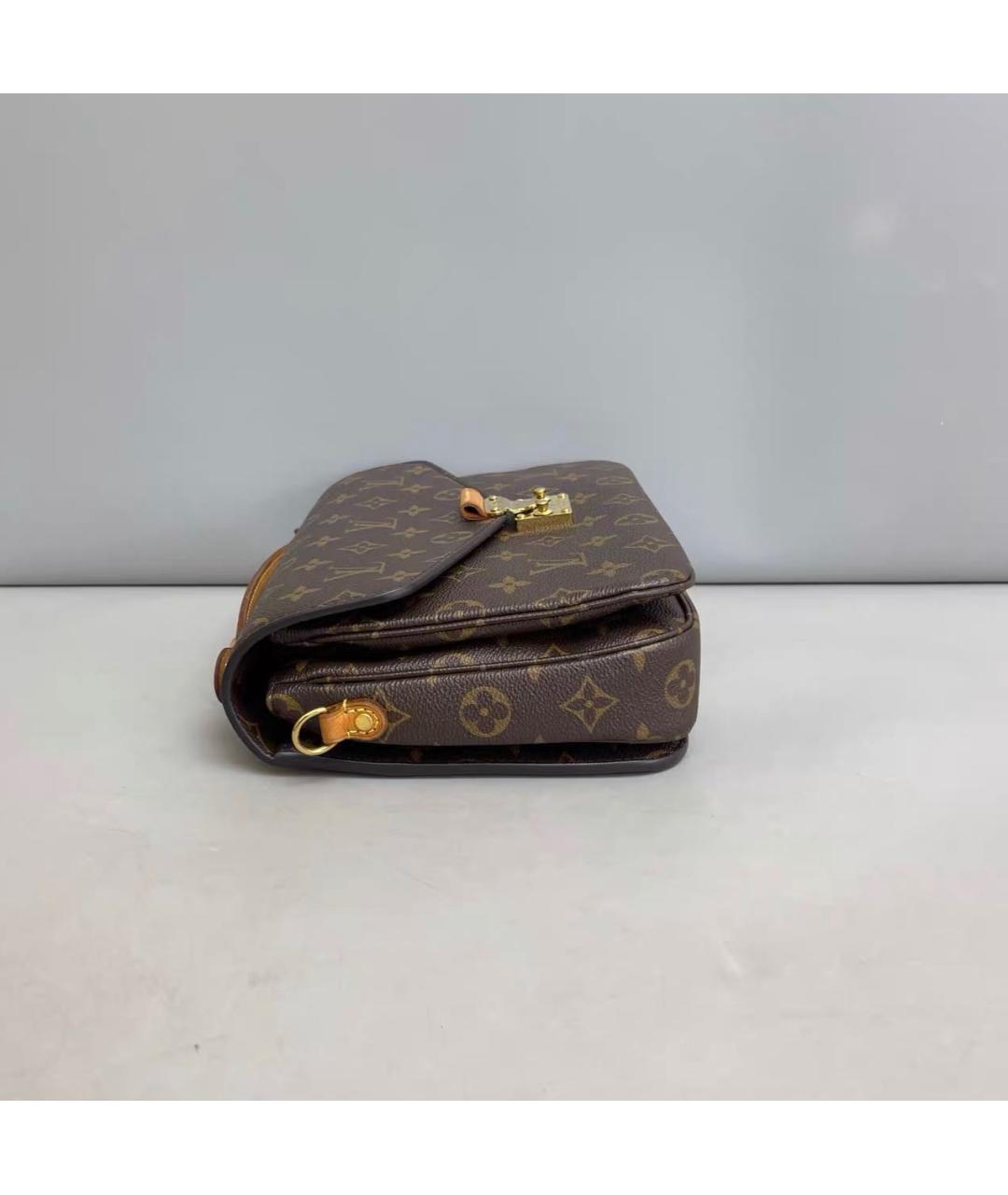 LOUIS VUITTON Коричневая сумка через плечо из канвы, фото 4