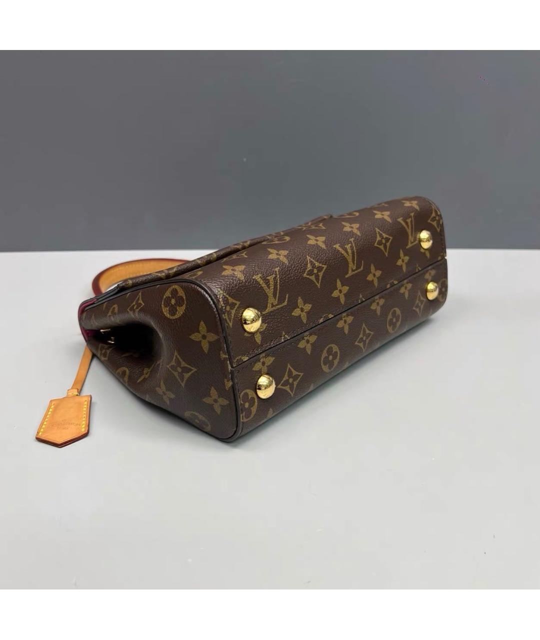 LOUIS VUITTON Коричневая сумка с короткими ручками из канвы, фото 3