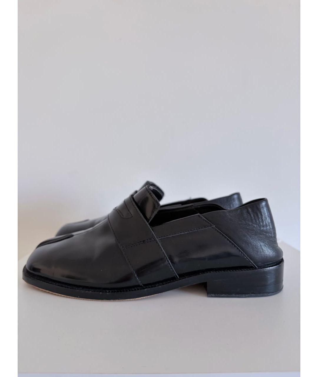 MAISON MARGIELA Черные кожаные лоферы, фото 4