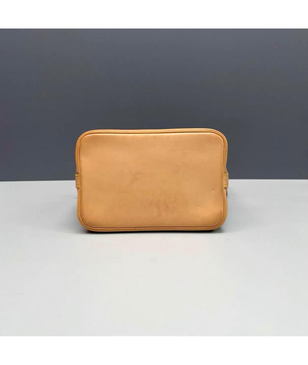 LOUIS VUITTON Коричневая кожаная сумка тоут, фото 4