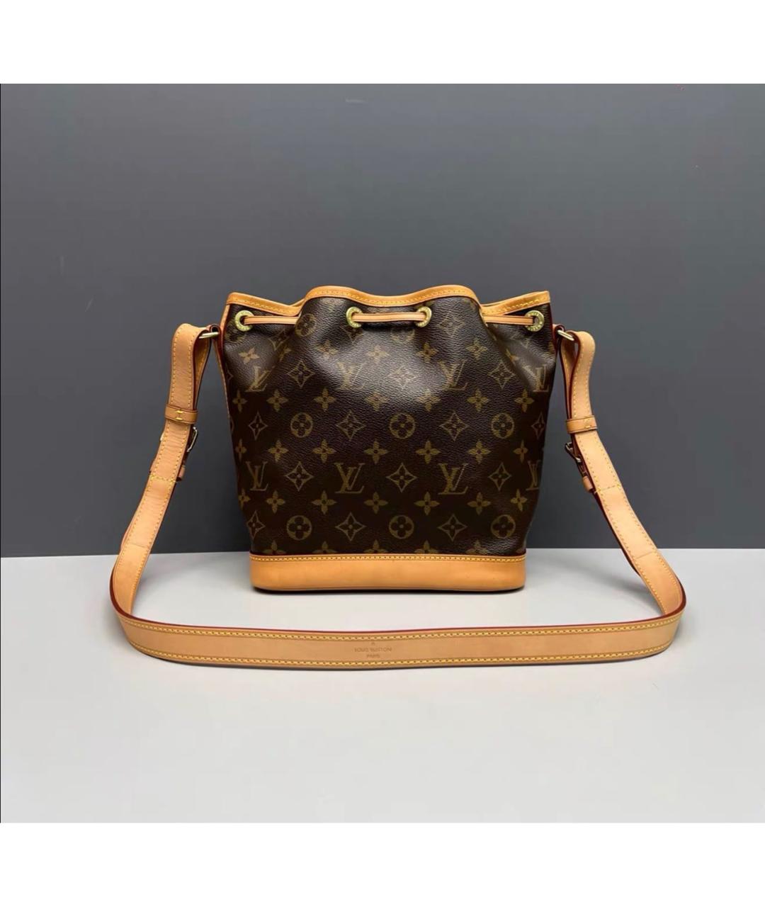 LOUIS VUITTON Коричневая кожаная сумка тоут, фото 2