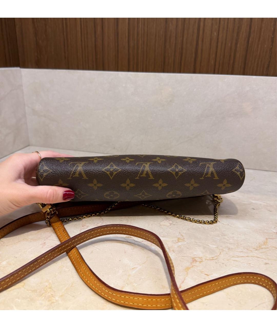 LOUIS VUITTON Коричневая сумка через плечо, фото 4
