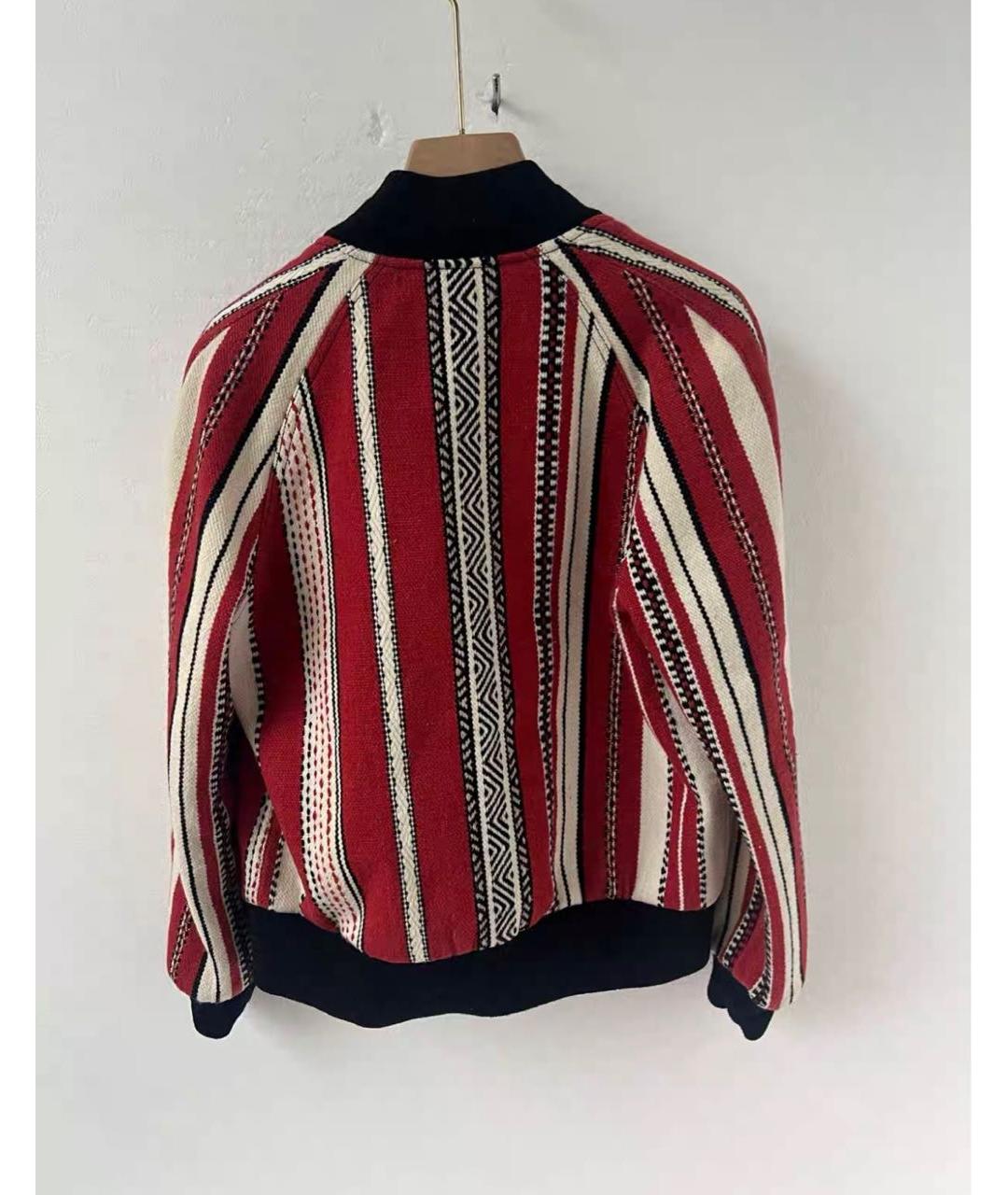 SAINT LAURENT Красная велюровая куртка, фото 2