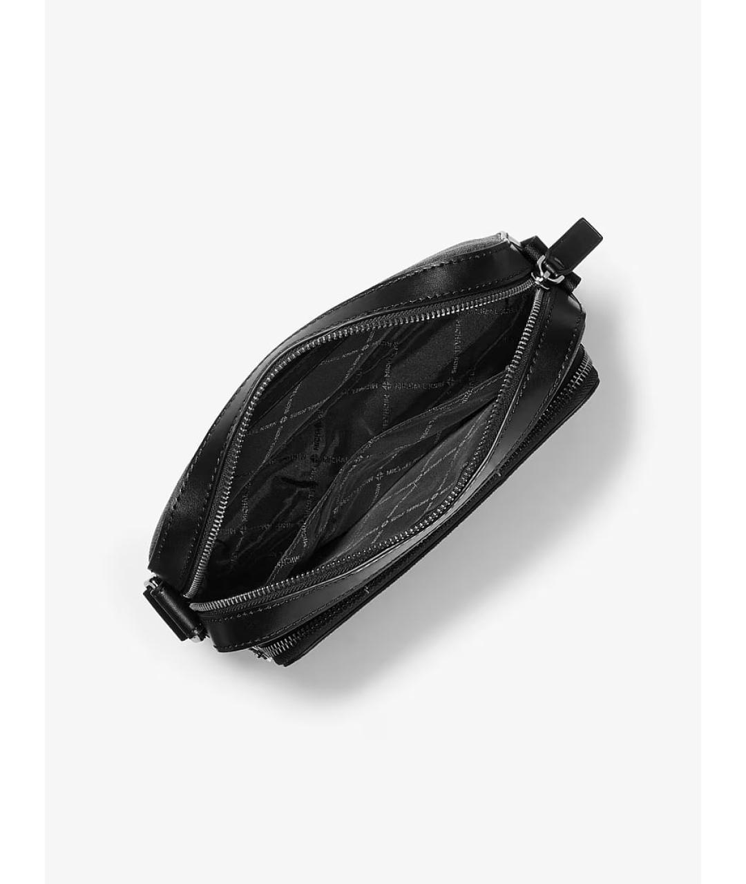 MICHAEL KORS Черная сумка на плечо из канвы, фото 2
