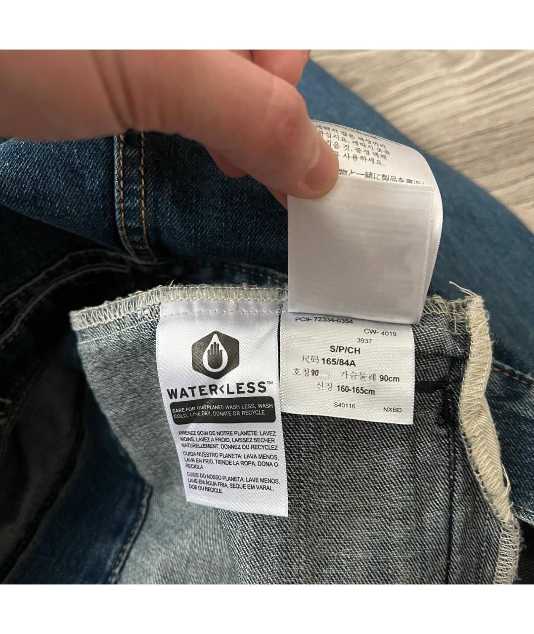 LEVI'S Синяя хлопковая куртка, фото 7