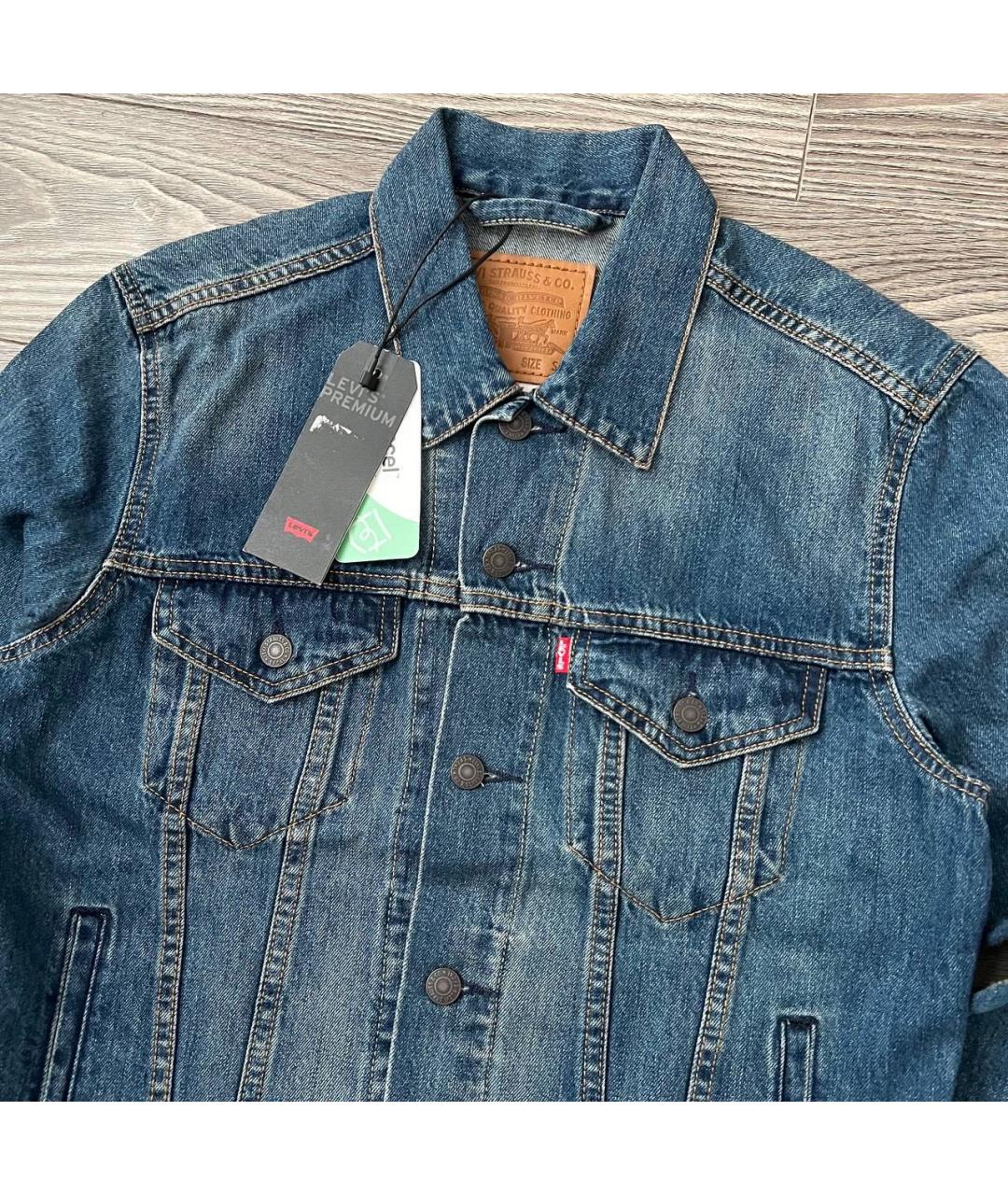 LEVI'S Синяя хлопковая куртка, фото 5