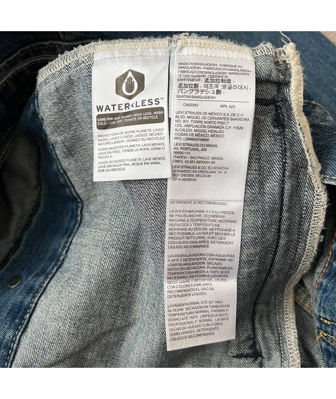 LEVI'S Синяя хлопковая куртка, фото 6