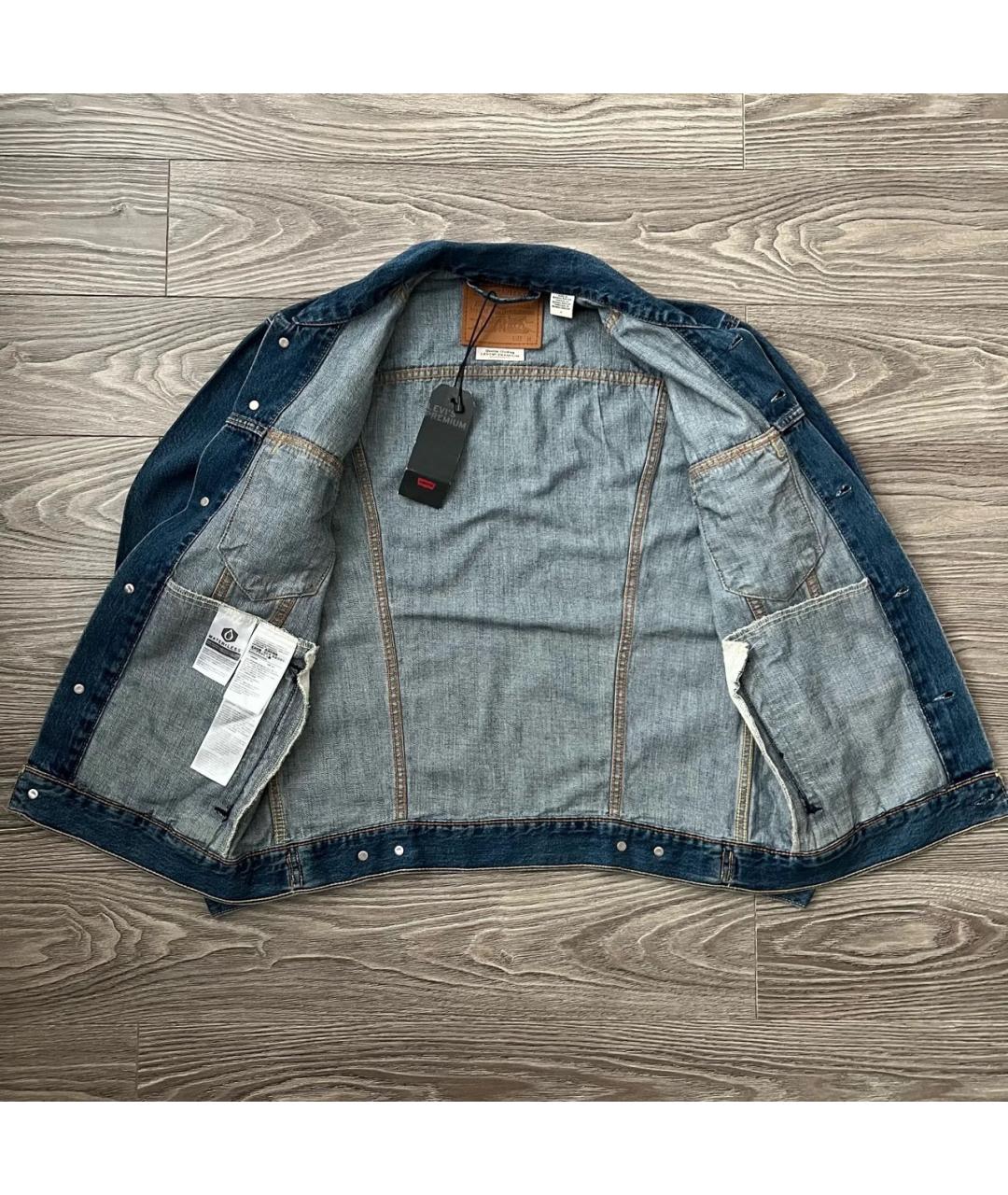 LEVI'S Синяя хлопковая куртка, фото 8