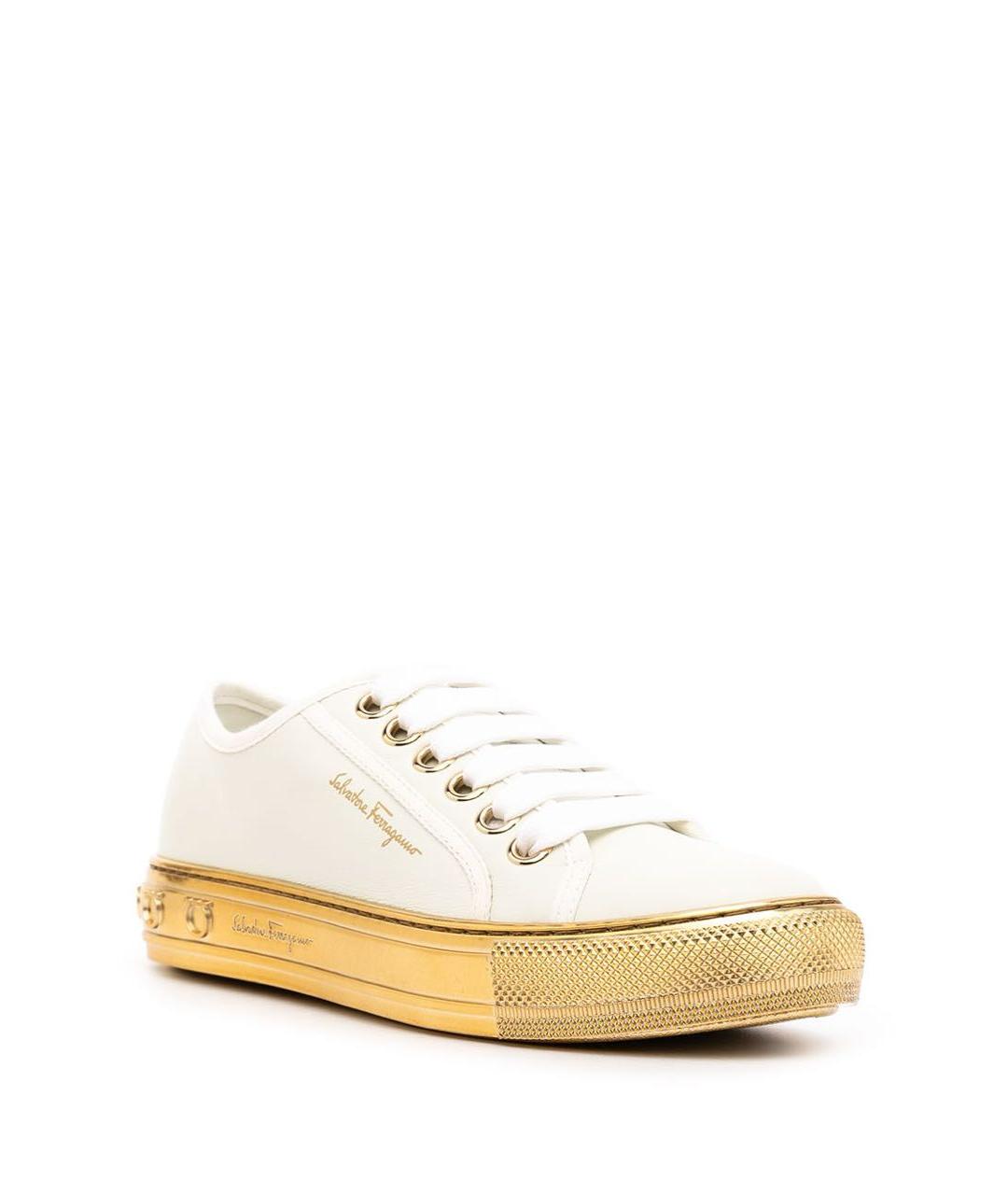 FERRAGAMO Белые кеды, фото 3