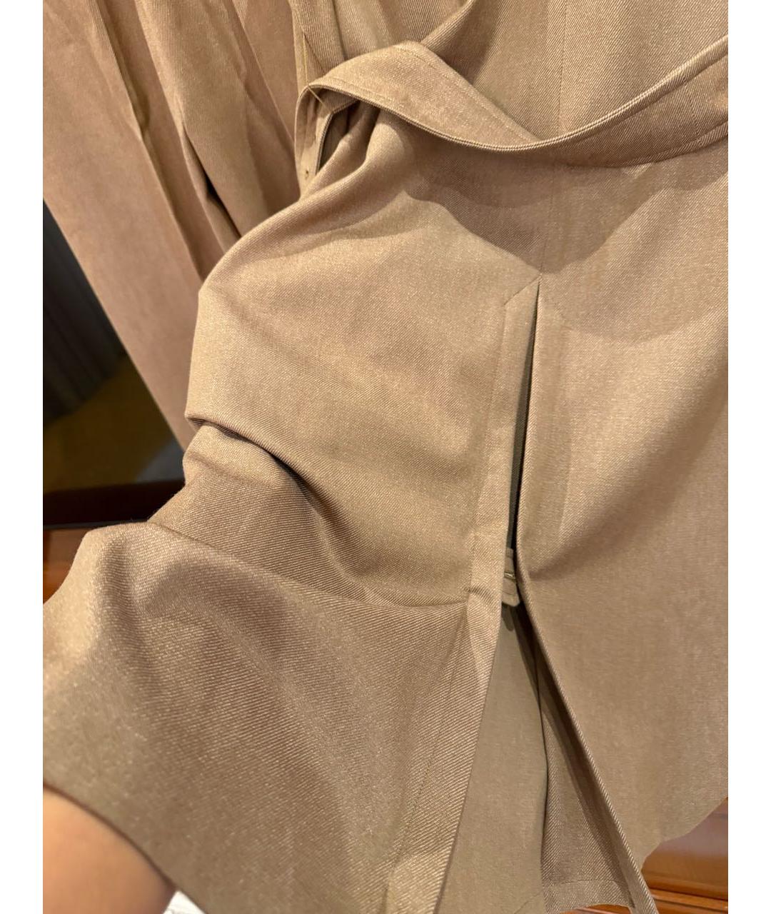 MAX MARA Бежевый шерстяной костюм с брюками, фото 8