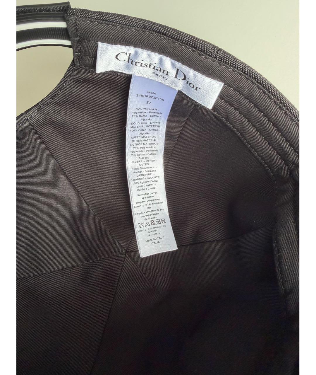 CHRISTIAN DIOR Черная кепка, фото 8