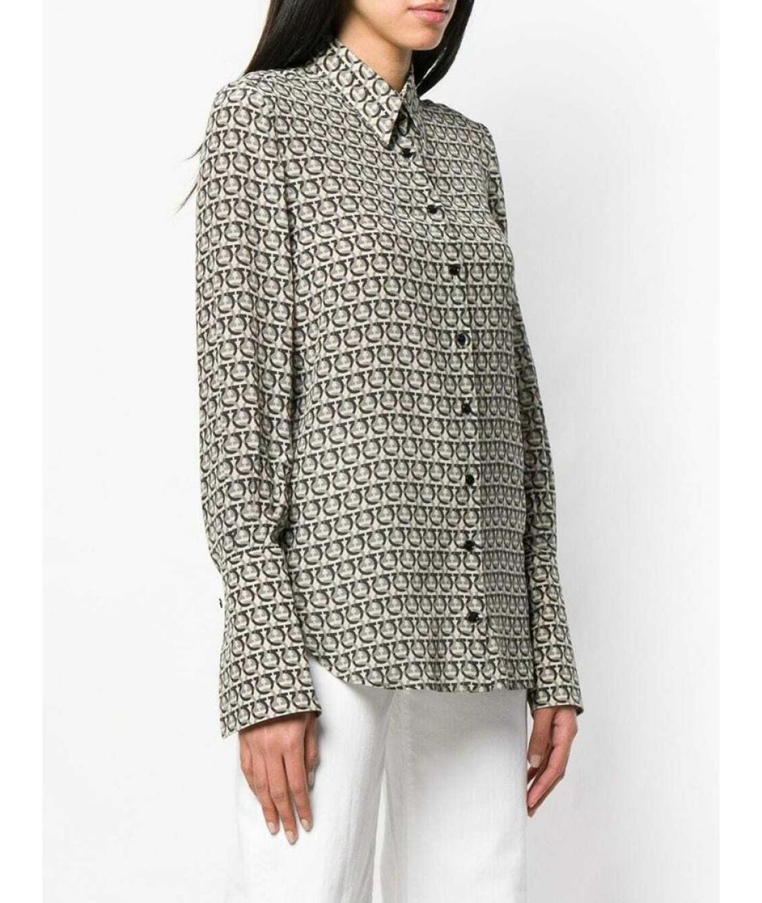 FERRAGAMO Шелковая рубашка, фото 2