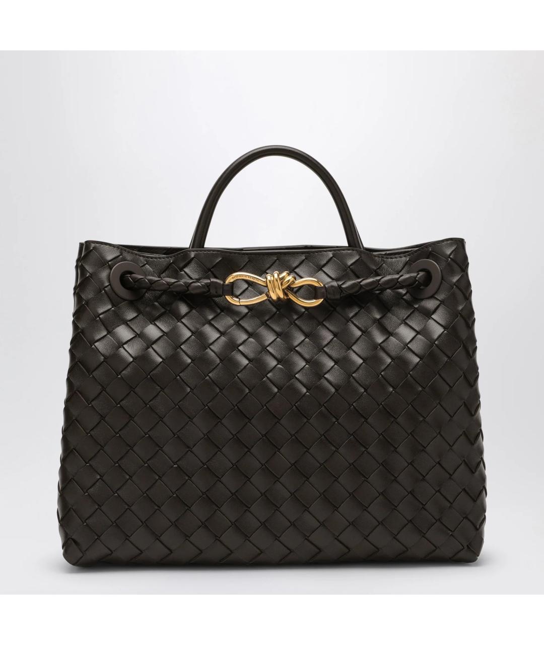 BOTTEGA VENETA Коричневая кожаная сумка тоут, фото 6