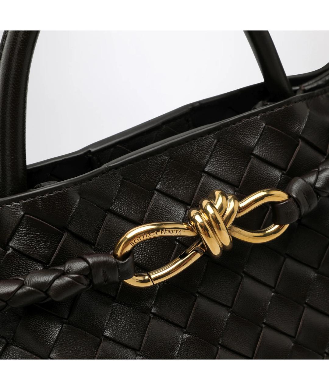 BOTTEGA VENETA Коричневая кожаная сумка тоут, фото 5