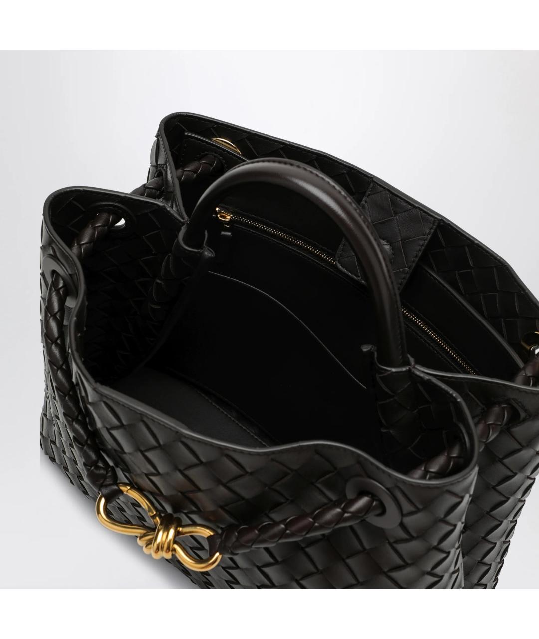 BOTTEGA VENETA Коричневая кожаная сумка тоут, фото 4