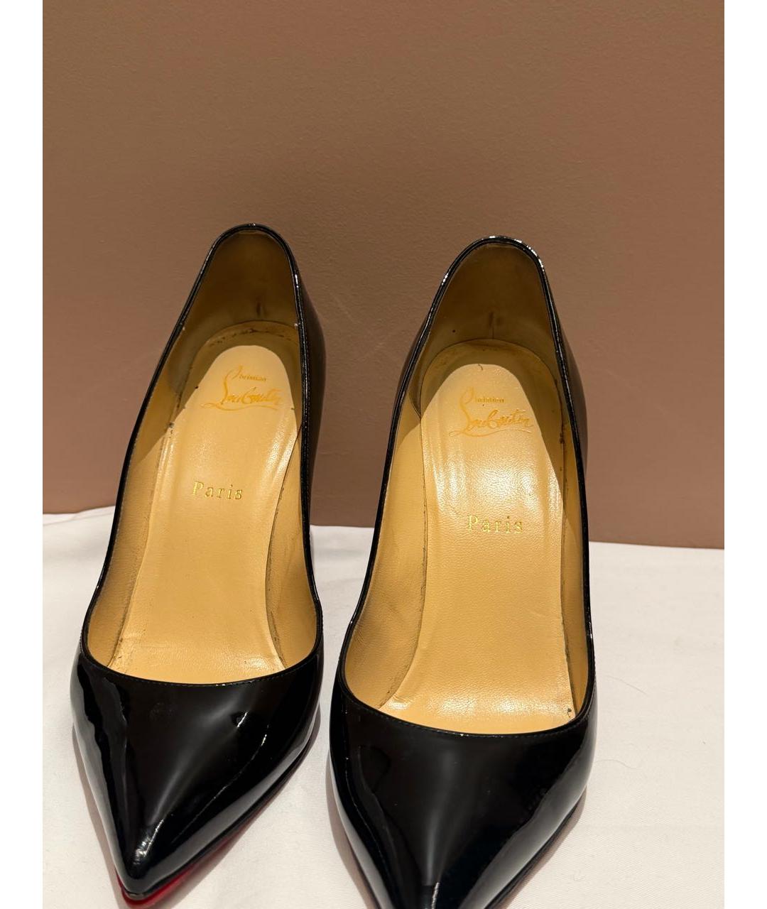 CHRISTIAN LOUBOUTIN Черные туфли из лакированной кожи, фото 3